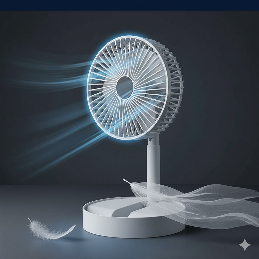 Powerful Rechargeable High Speed Table Desk Fan