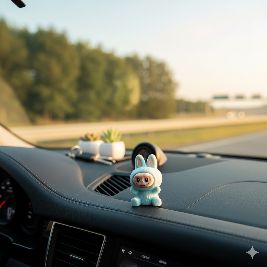 Trendy Labubu Mini Car Dashboard ( Pack of 4 )
